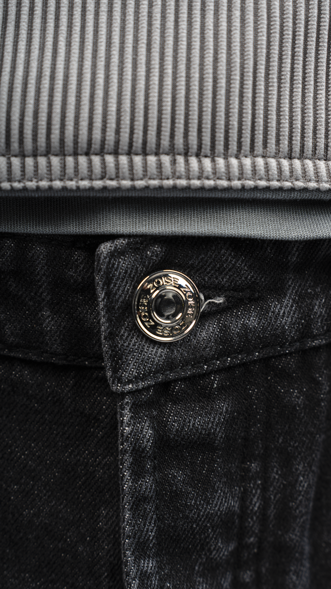 Denim Pleated Jeans